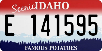 ID license plate E141595