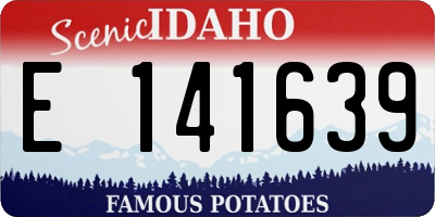 ID license plate E141639