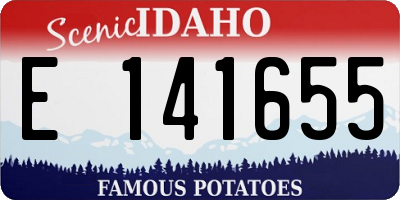ID license plate E141655
