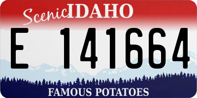 ID license plate E141664