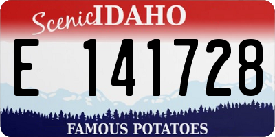 ID license plate E141728
