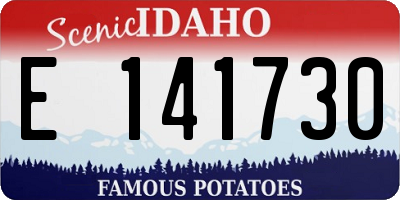 ID license plate E141730