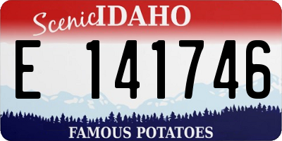 ID license plate E141746