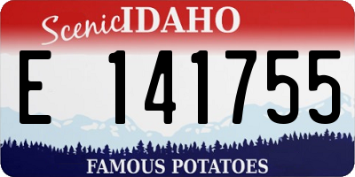 ID license plate E141755