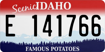 ID license plate E141766