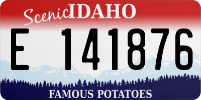 ID license plate E141876