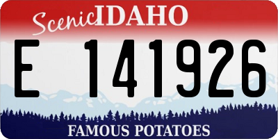 ID license plate E141926