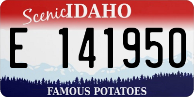 ID license plate E141950