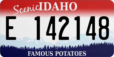 ID license plate E142148