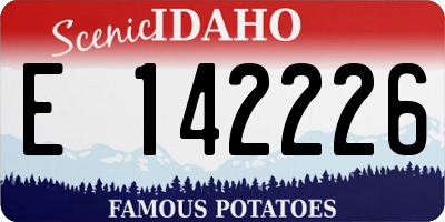 ID license plate E142226