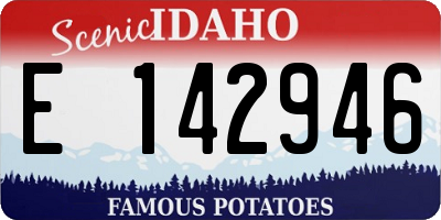 ID license plate E142946