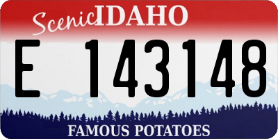 ID license plate E143148