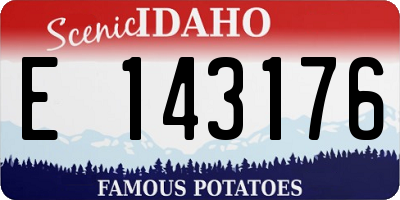 ID license plate E143176