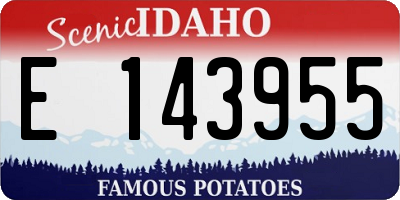 ID license plate E143955