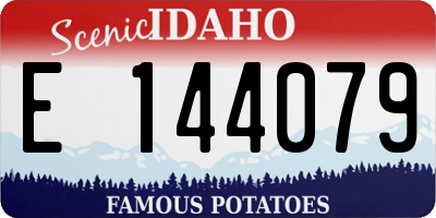 ID license plate E144079