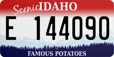 ID license plate E144090