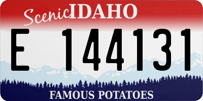 ID license plate E144131