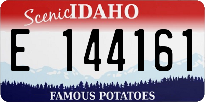 ID license plate E144161