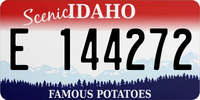 ID license plate E144272