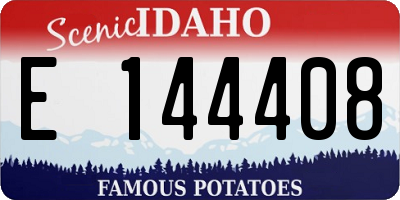ID license plate E144408