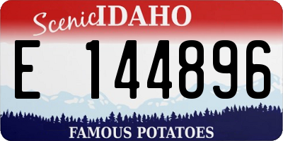 ID license plate E144896