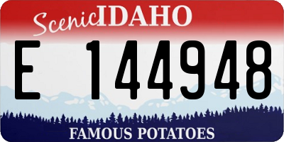 ID license plate E144948