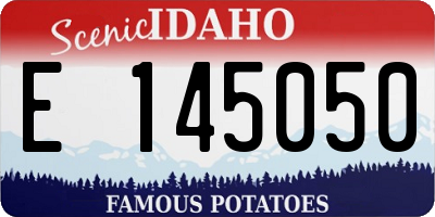 ID license plate E145050