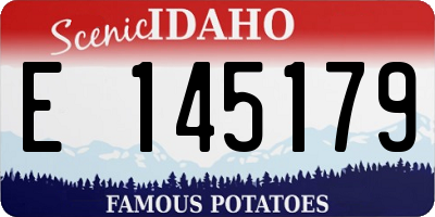 ID license plate E145179
