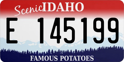 ID license plate E145199