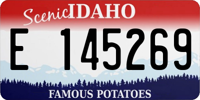 ID license plate E145269
