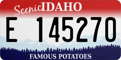 ID license plate E145270