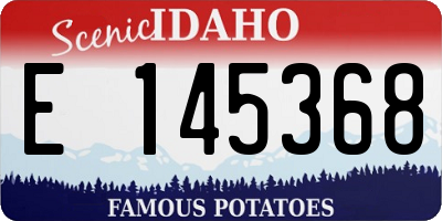 ID license plate E145368