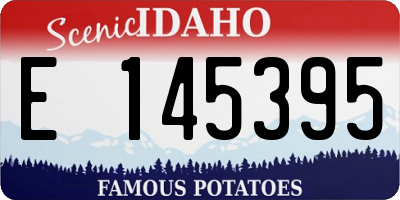 ID license plate E145395