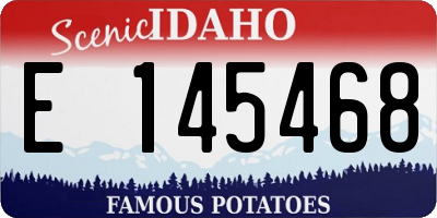 ID license plate E145468