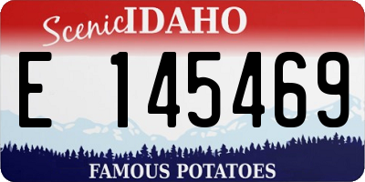 ID license plate E145469