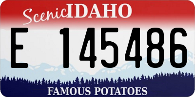 ID license plate E145486