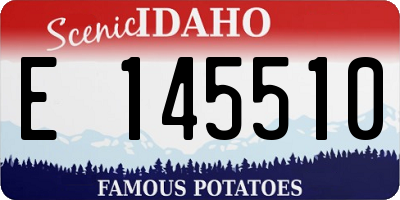 ID license plate E145510