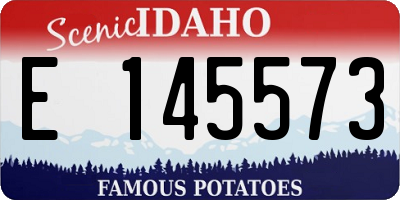 ID license plate E145573