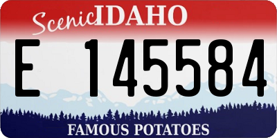 ID license plate E145584