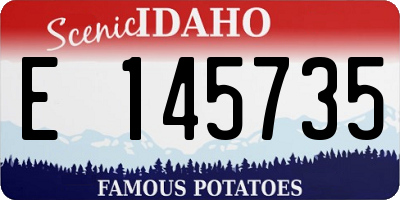 ID license plate E145735
