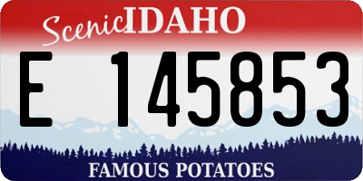 ID license plate E145853