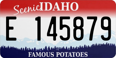 ID license plate E145879