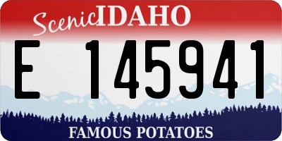 ID license plate E145941