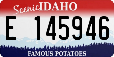 ID license plate E145946