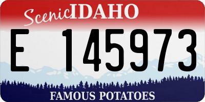 ID license plate E145973