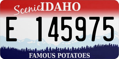 ID license plate E145975
