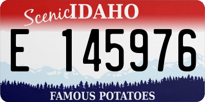 ID license plate E145976