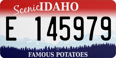 ID license plate E145979