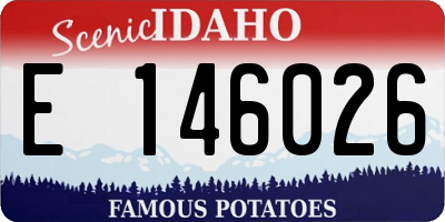 ID license plate E146026