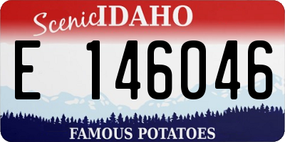ID license plate E146046